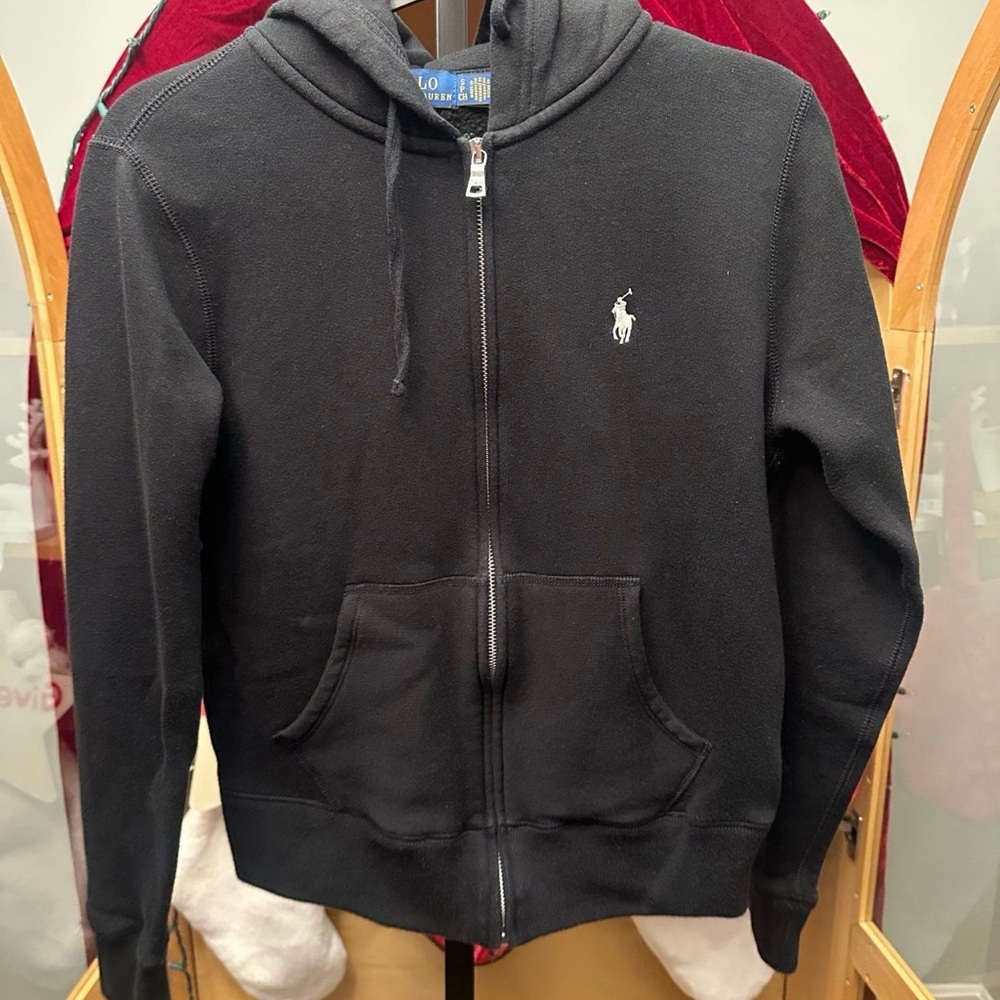 Polo by Ralph Lauren Black Zip-Up Sweater